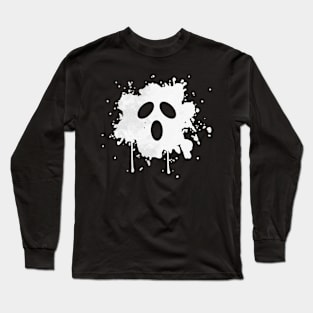 Ghost Paint Splat Long Sleeve T-Shirt